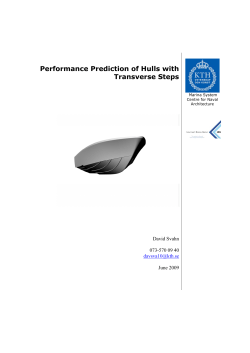 Performance Prediction of Hulls with Transverse Steps
