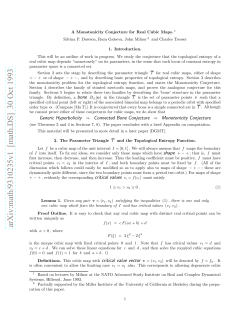 arXiv:math/9310235v1 [math.DS] 30 Oct 1993