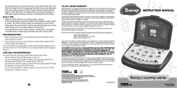 Barney`s Learning Laptop Instructions