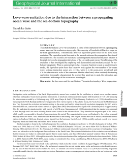 Love-wave excitation due to the interaction between a propagating
