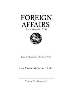 foreign affairs
