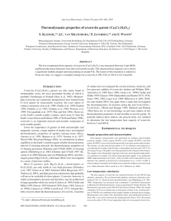 Thermodynamic properties of uvarovite garnet