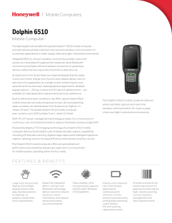 Dolphin 6510 Handheld Computer Data Sheet