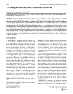 The Energy Costs of Insulators in Biochemical
