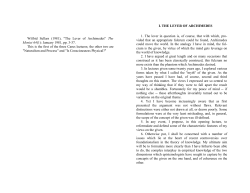 The Lever of Archimedes - Austen Clark, Some Resources for self