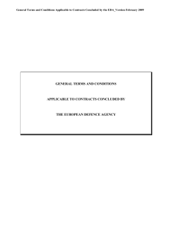 general terms and conditions applicable to contracts concluded by