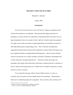 Mischief under the Penumbra