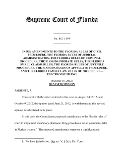 Sc11-399 Opinion - Florida Supreme Court
