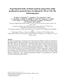 Experimental study of fusion neutron and proton