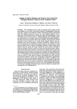 Insights on Species Richness and Turnover from Long