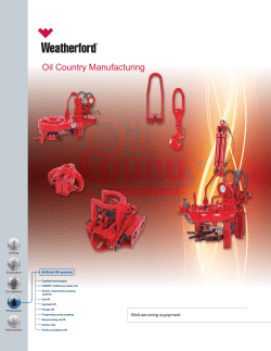 Oil Country Manufacturing - Weatherford International