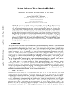 Straight Skeletons of Three