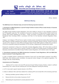 Sep 23, 2016 SEBI Board Meeting