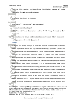 Tools for DNA adenine methyltransferase identification analysis of