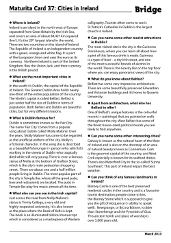 Maturita Card 37: Cities in Ireland - Bridge