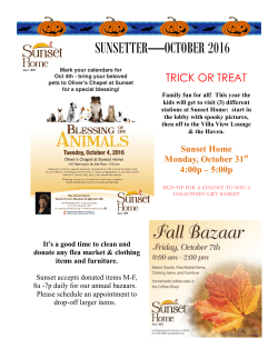 October 2016 - Sunset Home