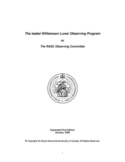 The Williamson Lunar Observing Guide