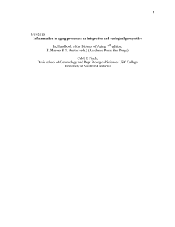 Inflammation in aging processes: an integrative and ecological