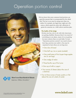 Operation portion control - Blue Cross and Blue Shield of Illinois