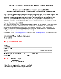 2012 Carolina Seminar