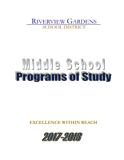 program of studies - Riverview Gardens School District