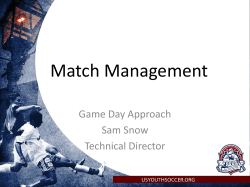 Match Management - US Youth Soccer