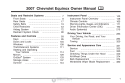 2007 Chevrolet Equinox Owner Manual - Dealer E