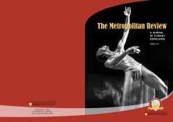 Metropolian Review Spring 2011 (PDF 2868kB)
