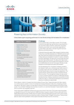 Case Study: Cineca Powers Italy`s Information Society