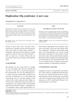 Duplication 10q syndrome: A new case