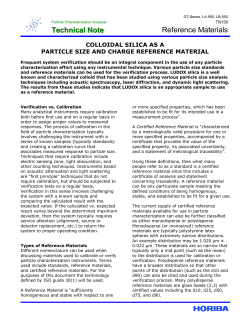 Technical Note Reference Materials