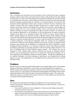 EviMalaR Programme