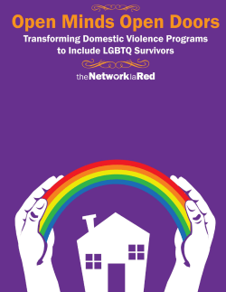 open minds open doors ~ transforming domestic violence programs