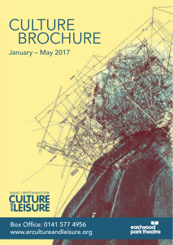 culture brochure - Eastwood Park Theatre