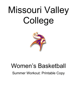 Summer Workout Book (Printable)