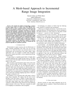 A Mesh-based Approach to Incremental Range Image Integration
