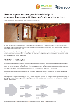 Bereco explain retaining traditional design in conservation areas