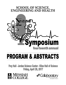 2017 Full Program and Abstract Booklet