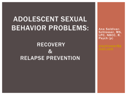 Adolescent Sexual behavior Problems:
