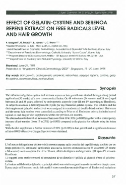 EFFECT OF GELATIN-CYSTINE ANO SERENOA REPENS