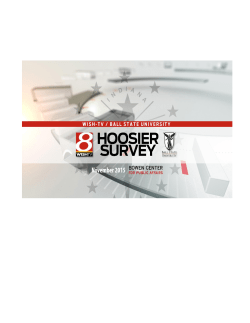 Complete 2015 Hoosier Survey - Bowen Center for Public Affairs