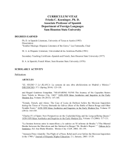 curriculum vitae - Sam Houston State University