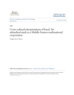 Cross-cultural interpretations of fraud: An attitudinal