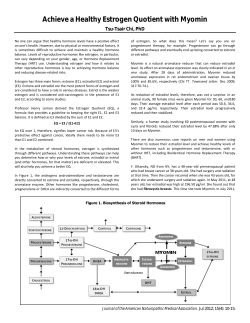 Achieve a Healthy Estrogen Quotient with Myomin