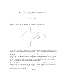 CSCE 355, Spring 2015, Assignment 4