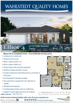 Elliot 4 Turn Key Lot 101 Pedler Blvd FREELING 251015