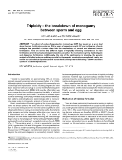 Full Text - The International Journal of Developmental Biology