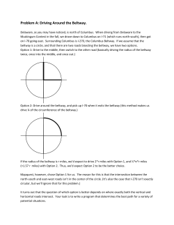 Problem A: Driving Around the Beltway.