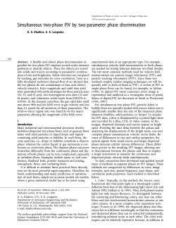 Simultaneous two-phase PIV by two-parameter