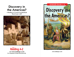 Discovery in the Americas?